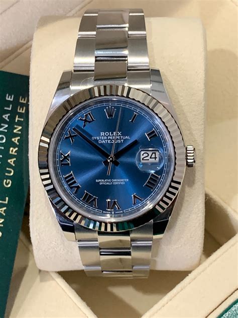 rolex date just blue|rolex datejust blue dial 41mm.